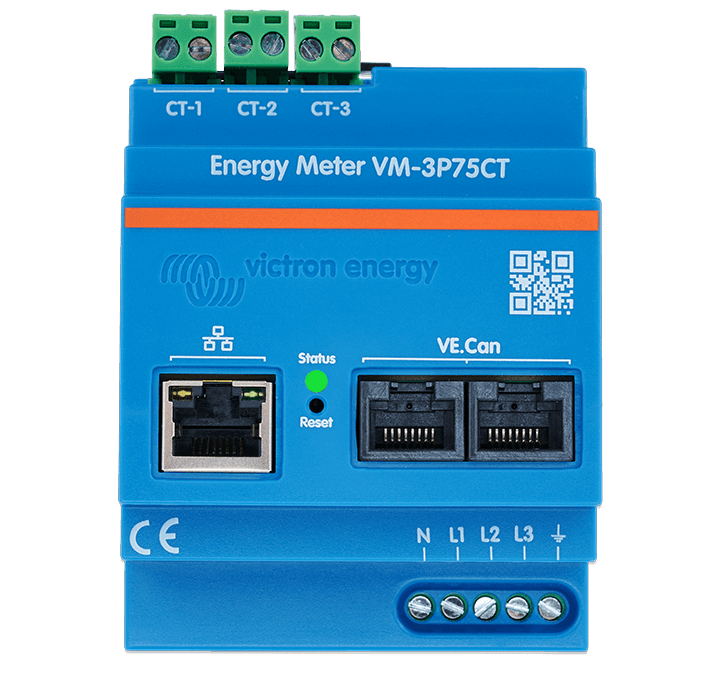Energiemeters VM-3P75CT, VM-3P5A, ET112, ET340, EM24 Ethernet & EM540