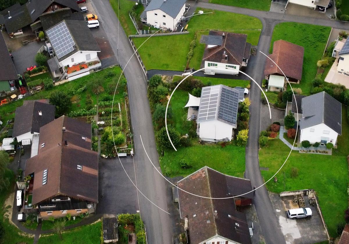 Een passief huis,   met zeer weinig verbruik