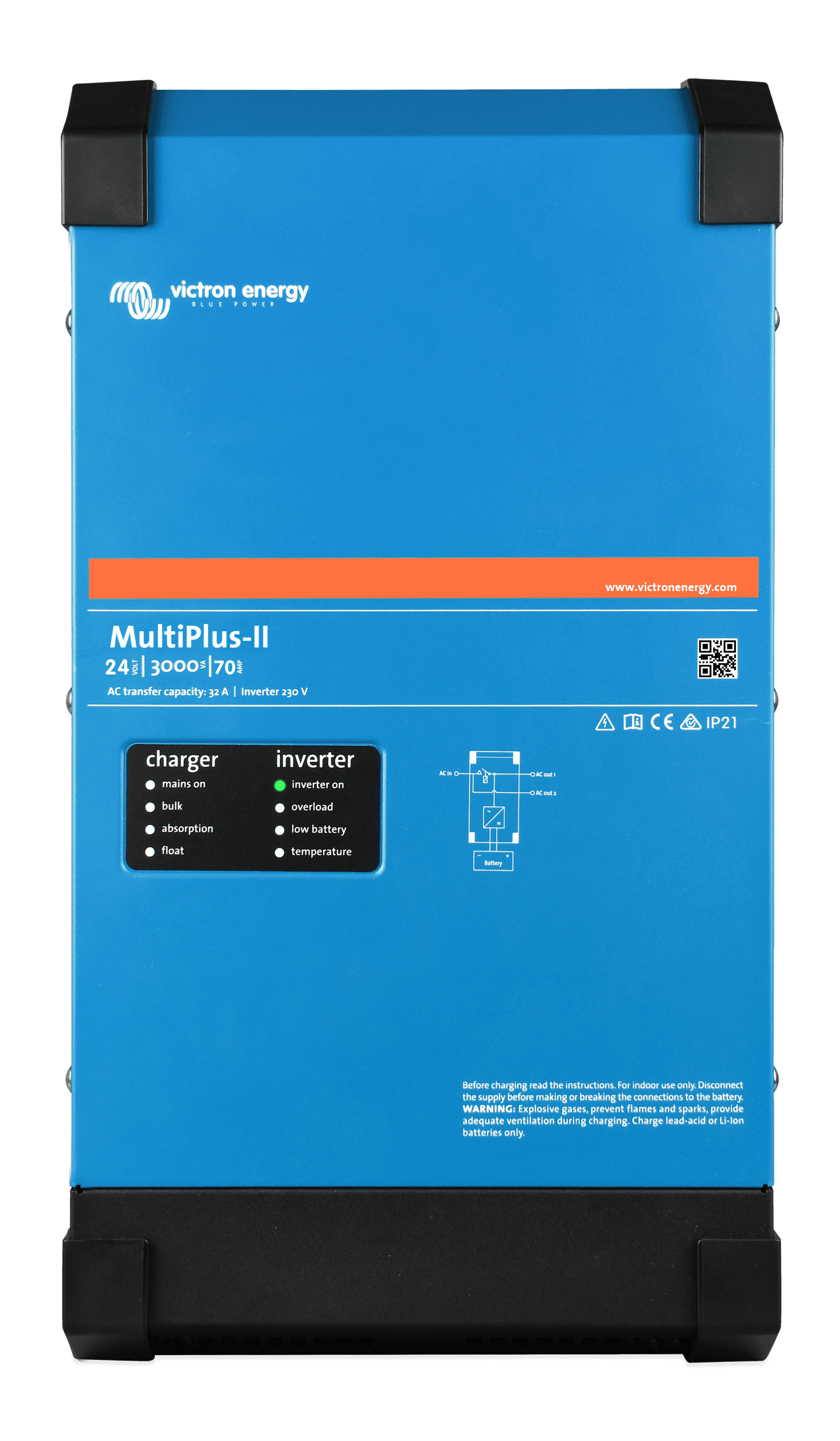 MultiPlus-II 24V 3kVA 230V (front) thumbnail