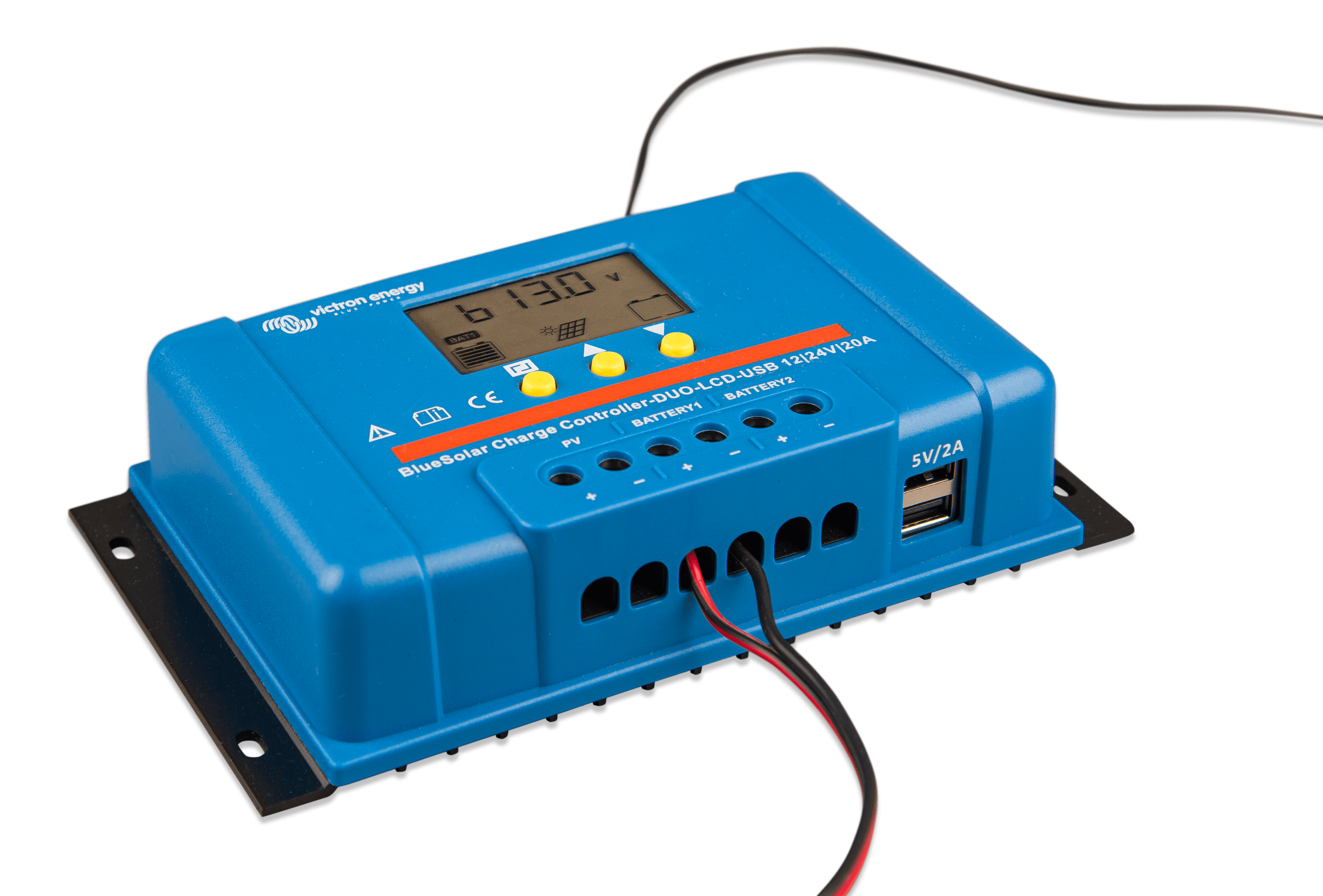 BlueSolar Charge Controller DUO LCD USB 12/24V-20A (front right display) thumbnail