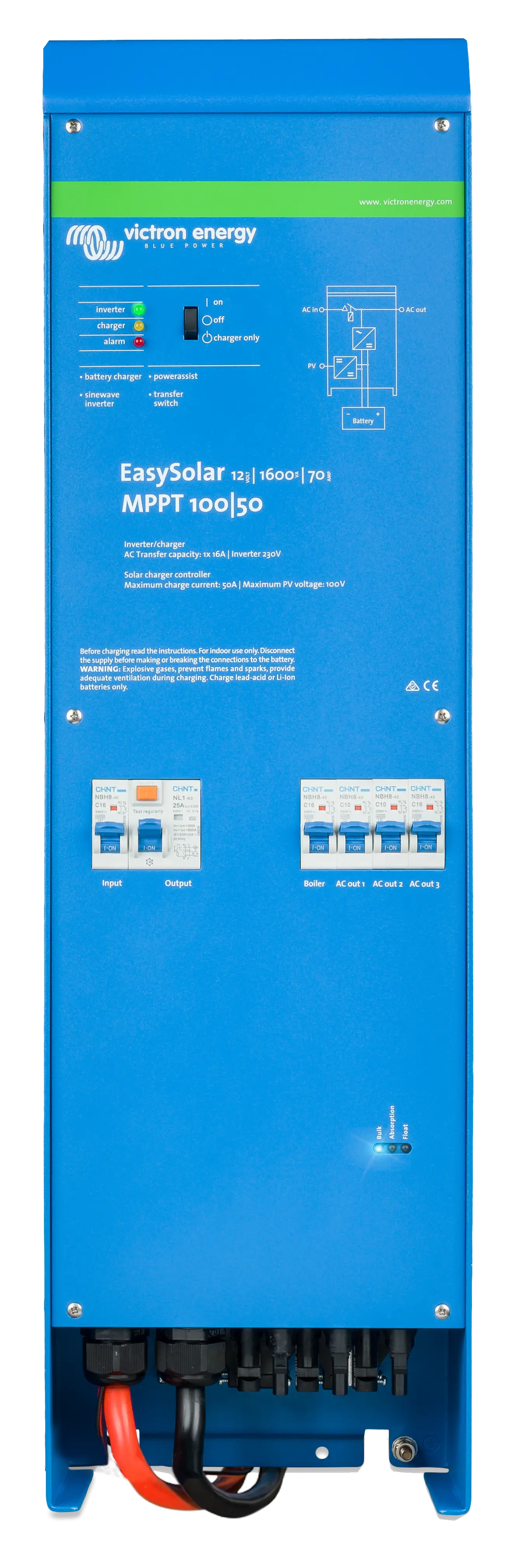 Easysolar 12V 1600VA MPPT 100/50 (front) thumbnail