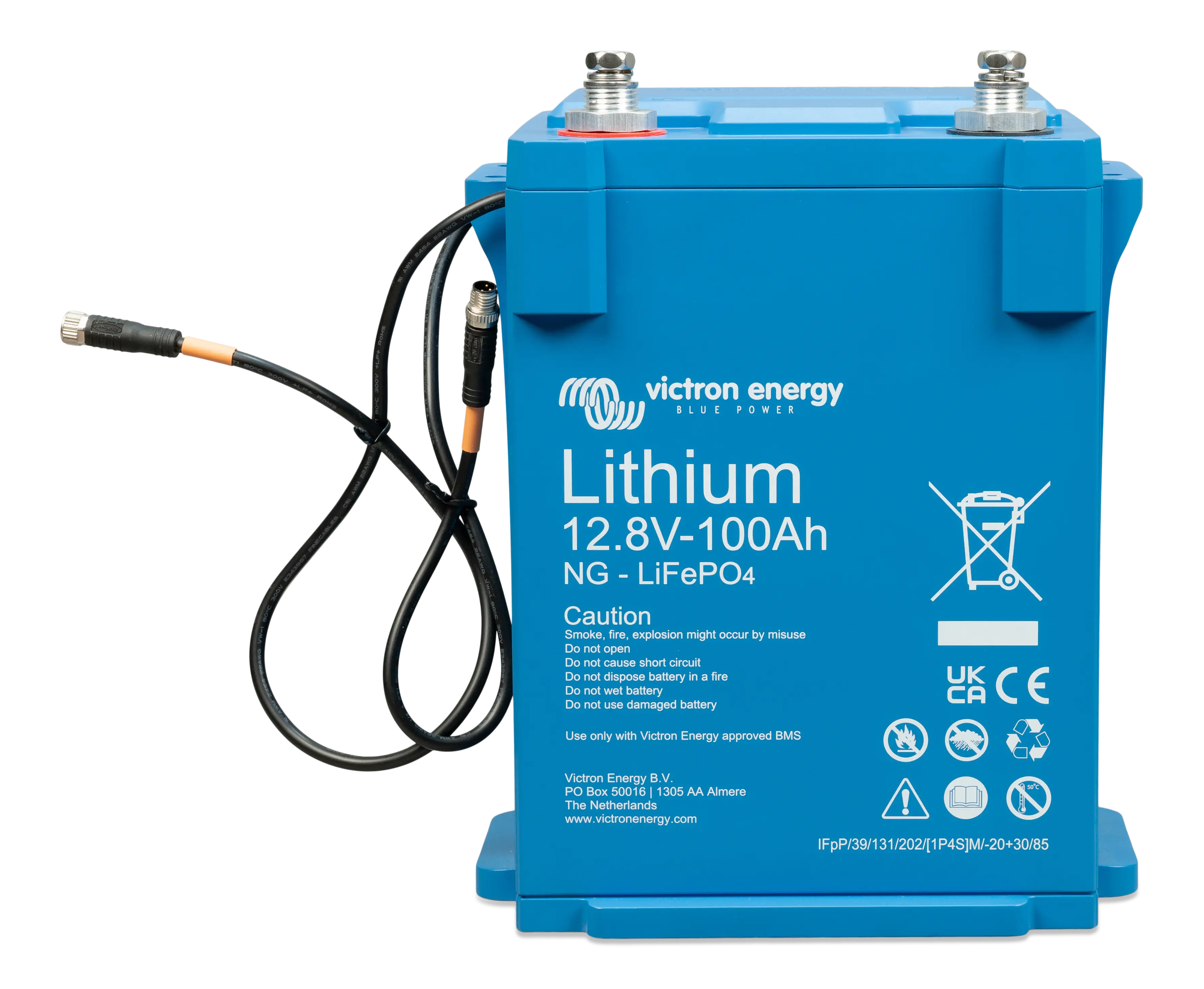 LiFePO4 Battery 12.8V 100Ah NG (front angle)  thumbnail