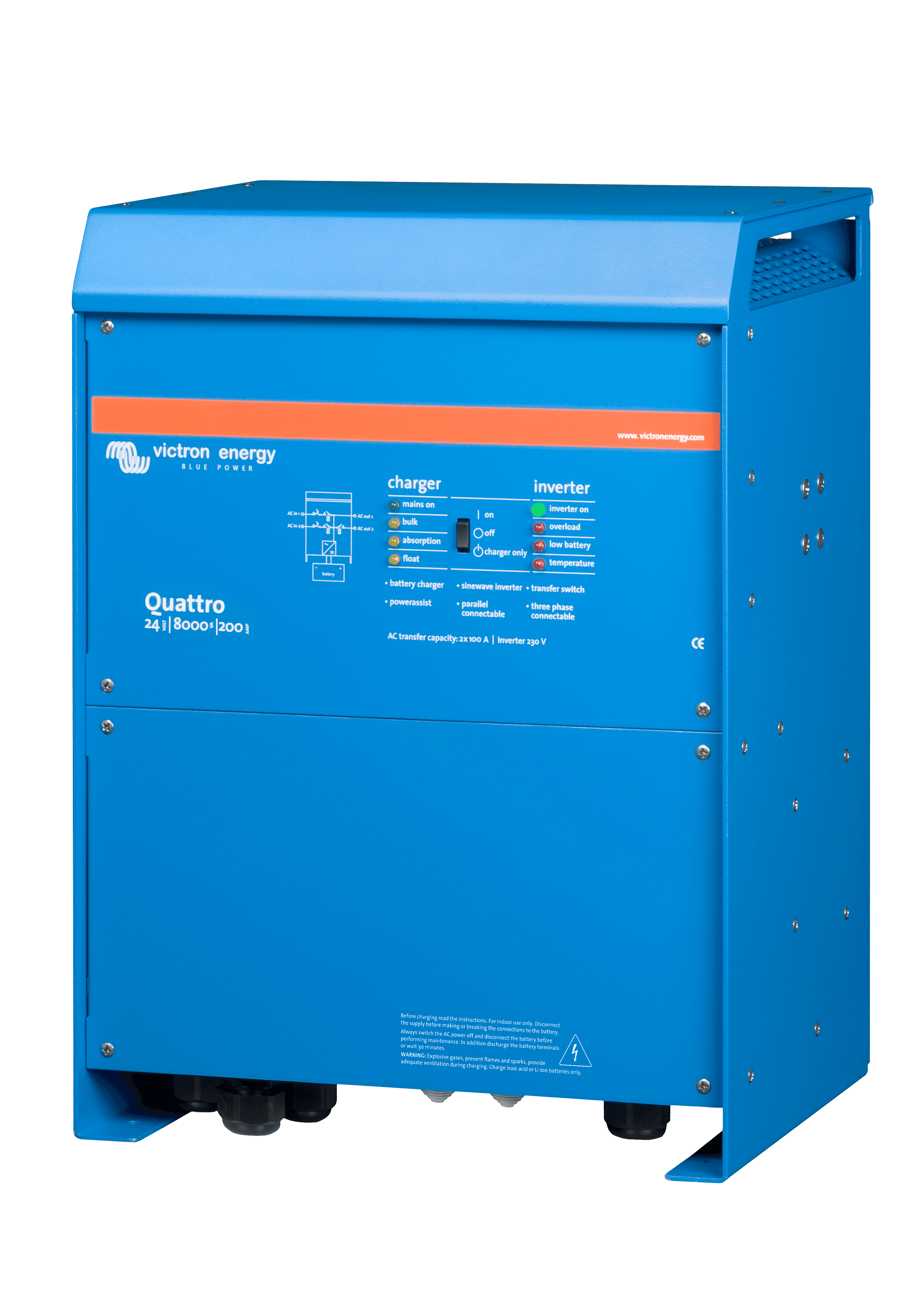 Quattro 24V 8000VA 200A 230V (left)  thumbnail