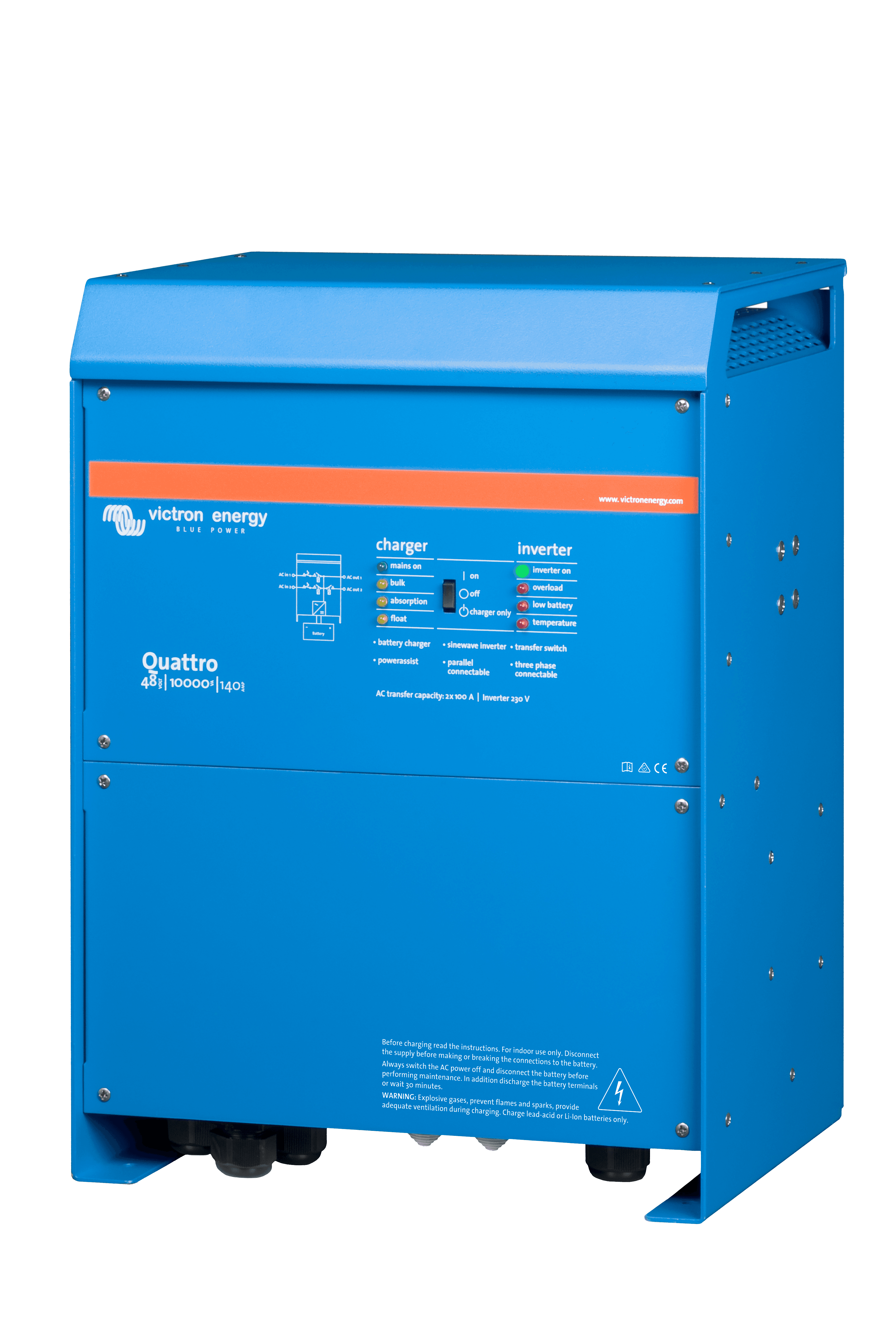 Quattro 48V 10000VA 140A 230V (left)  thumbnail