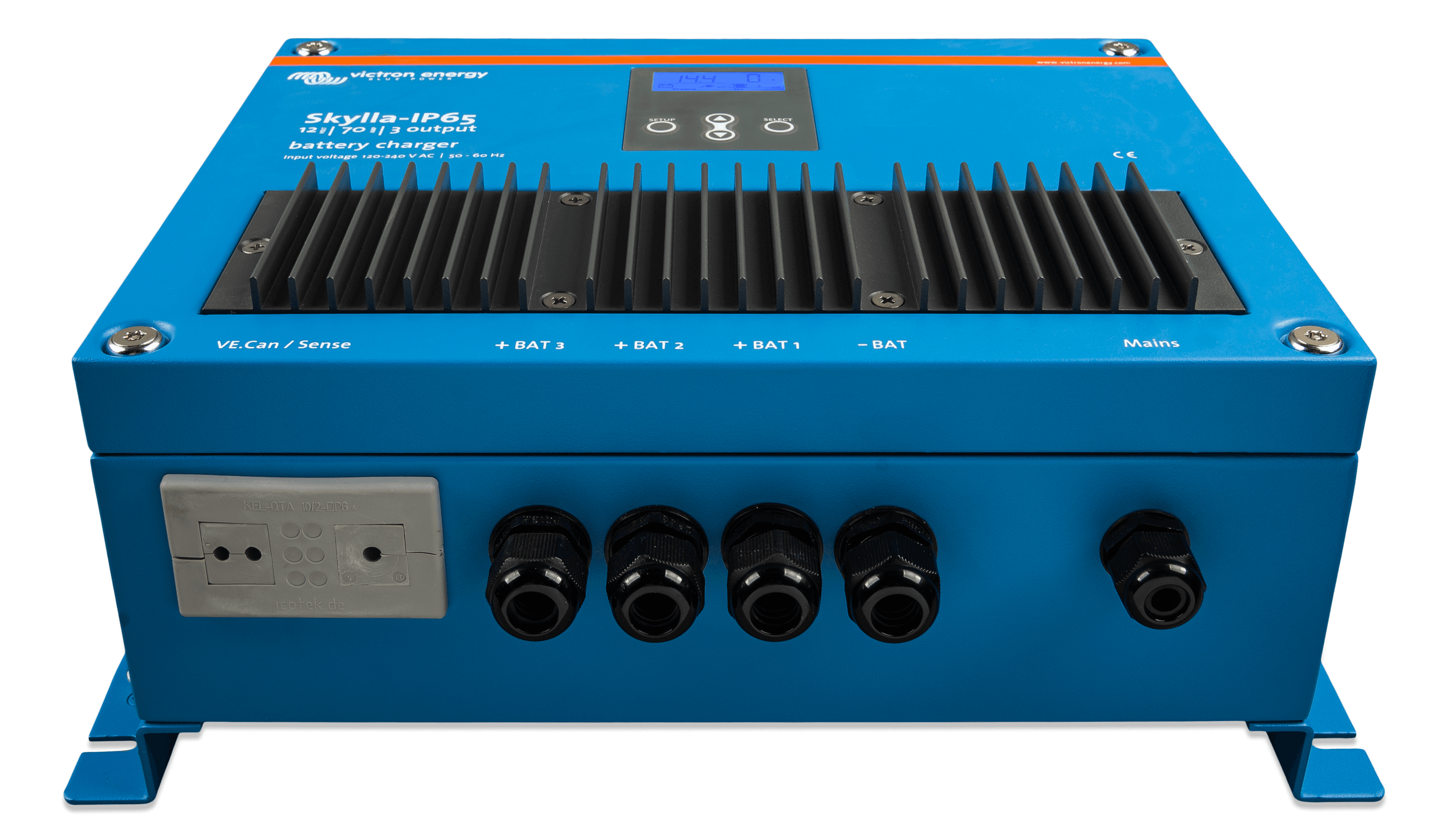 Skylla-I65 12V 70A 3 outputs (front-angle) thumbnail