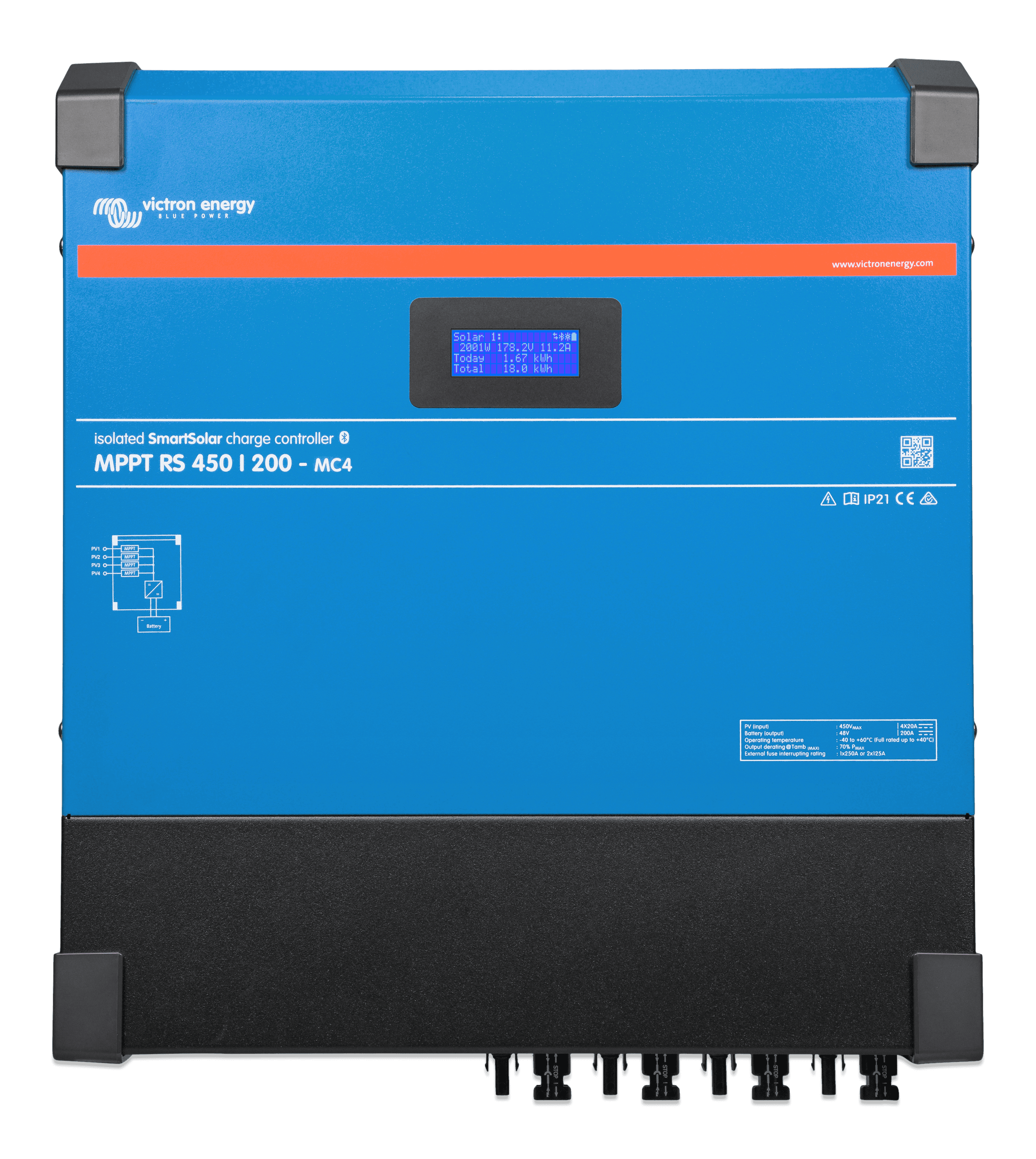SmartSolar MPPT RS 450/200-MC4 (front)  thumbnail