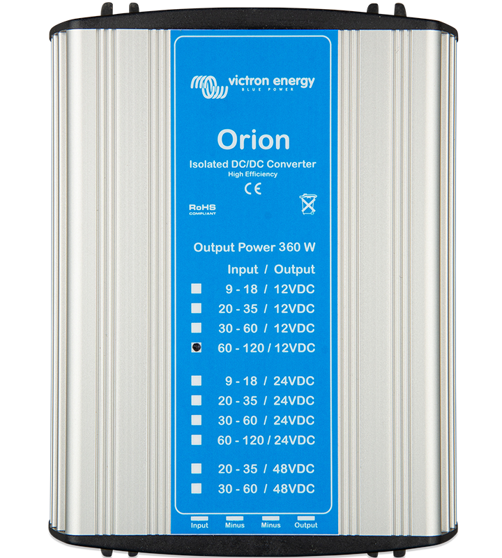 Orion DC-DC Geïsoleerde Omvormers, 360W en speciale uitvoeringen