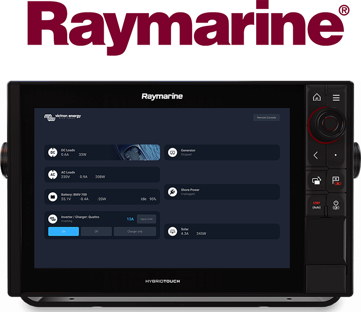 Maritieme MFD GX integratie - Raymarine